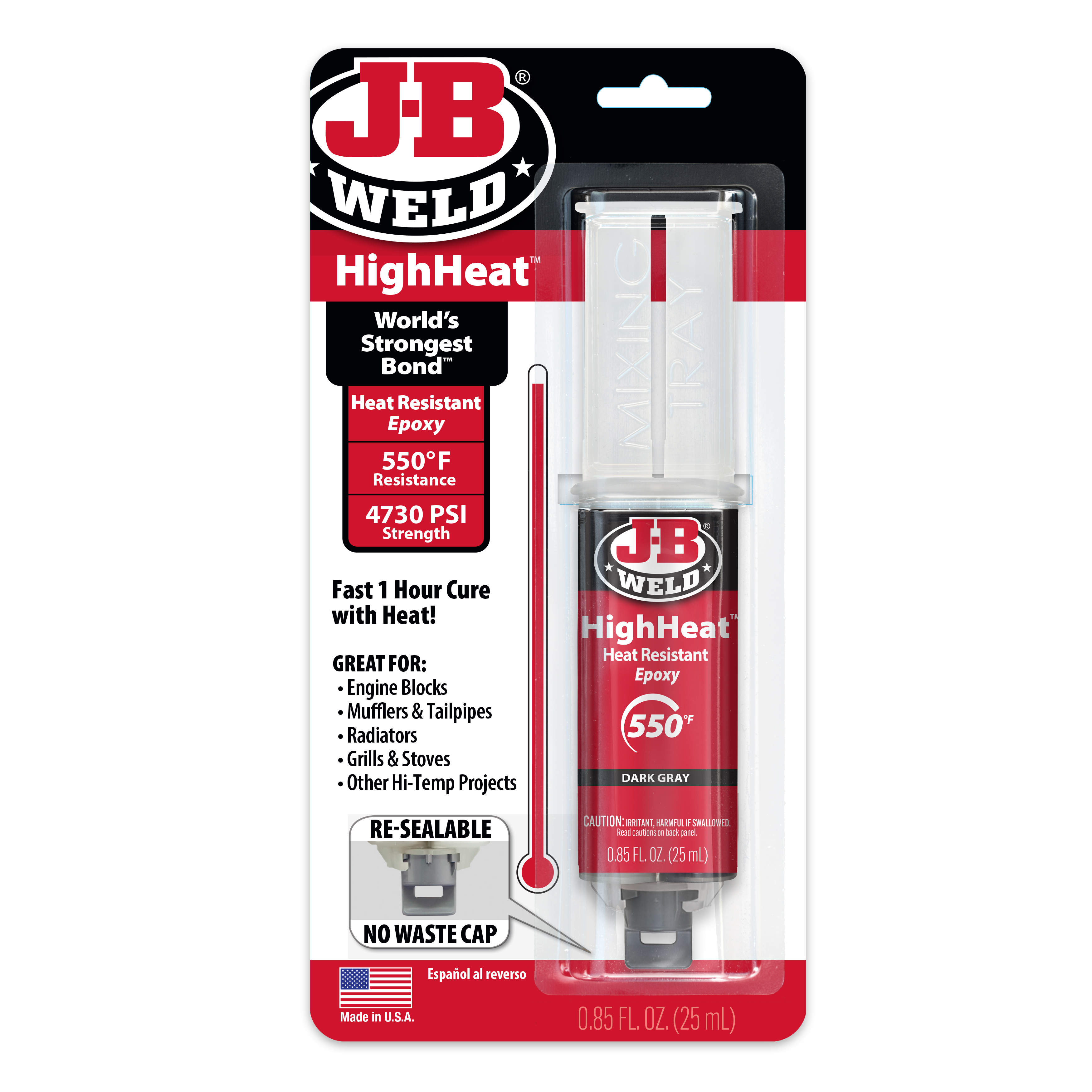 J-B Weld&reg; HighHeat&trade; Syringe